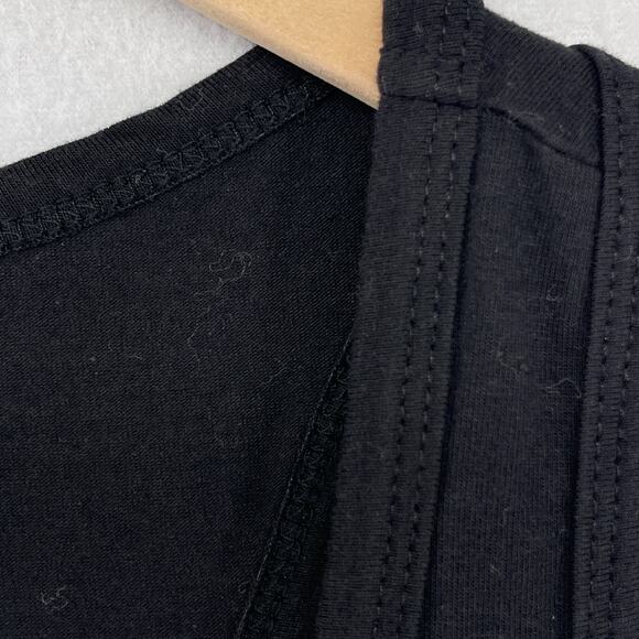 LA CLEF Dress XL Scoop Neck Racerback Stretch Cotton Sheath Tank USA Black - Picture 8 of 13